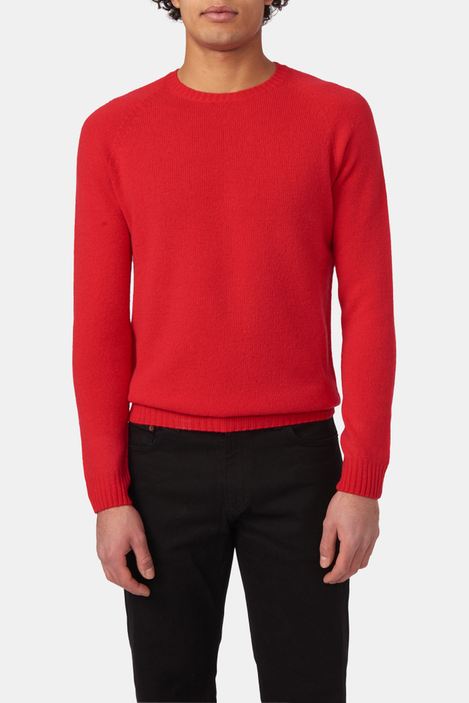 Regular Fit Rundhalsad Tröja Ull