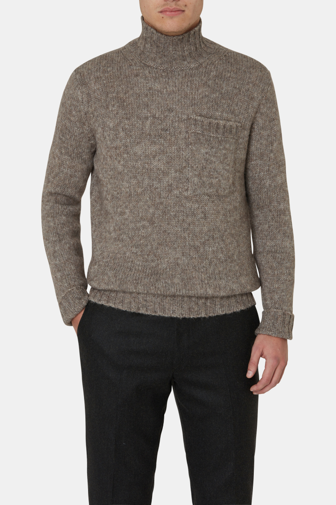 Regular Fit Turtleneck Soft Knit Sweater