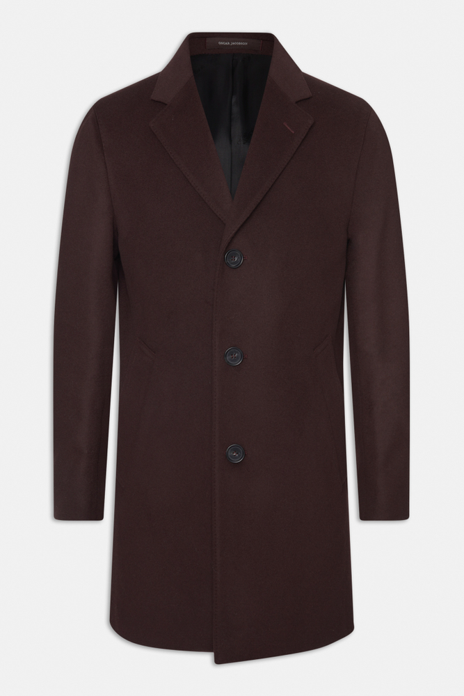 Regular Fit Brushed Wool Coat