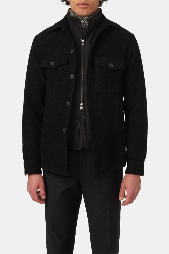 Regular Fit Overshirt Bouclé Wool
