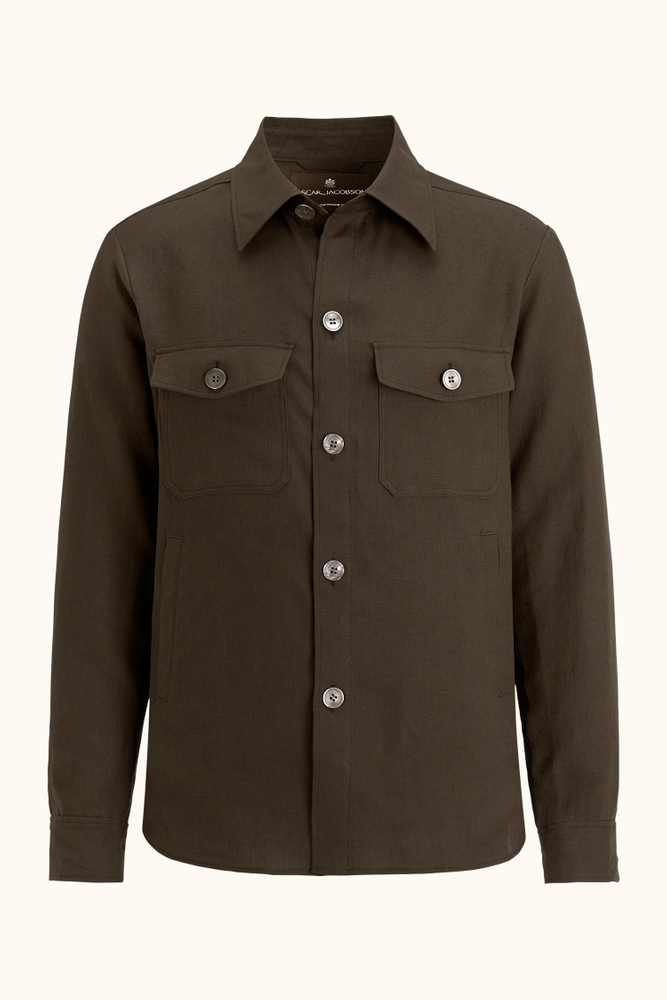 Regular Fit Overshirt Hør