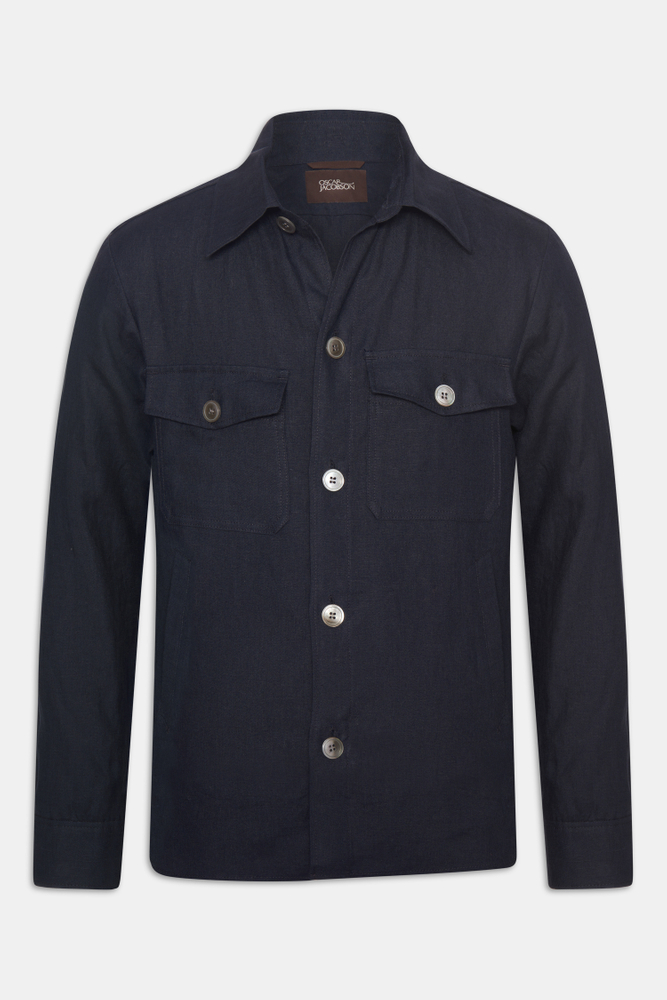 Regular Fit Overshirt Linne