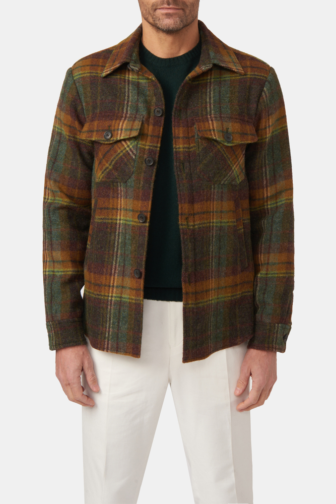 Regular Fit Overshirt Børstet Ull