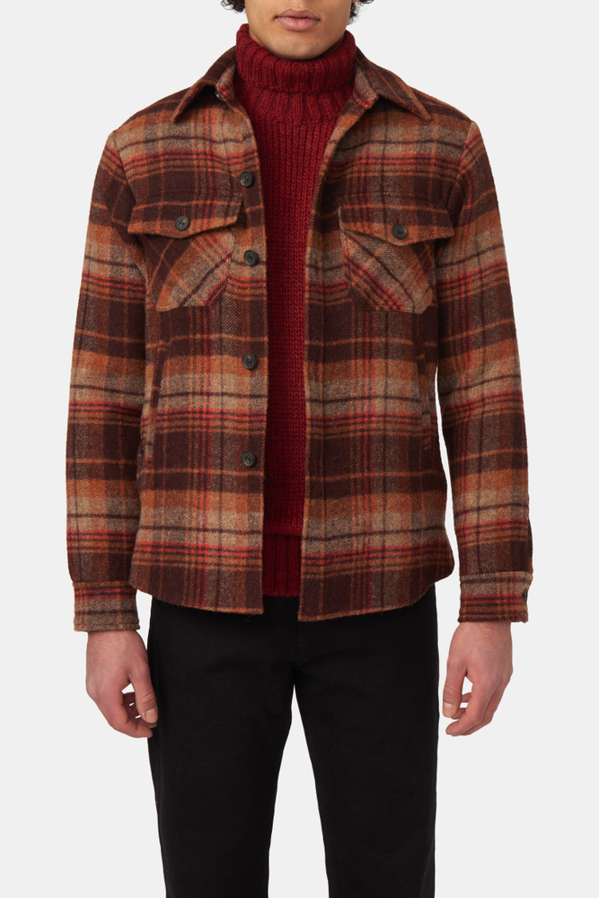 Regular Fit Overshirt Børstet Uld