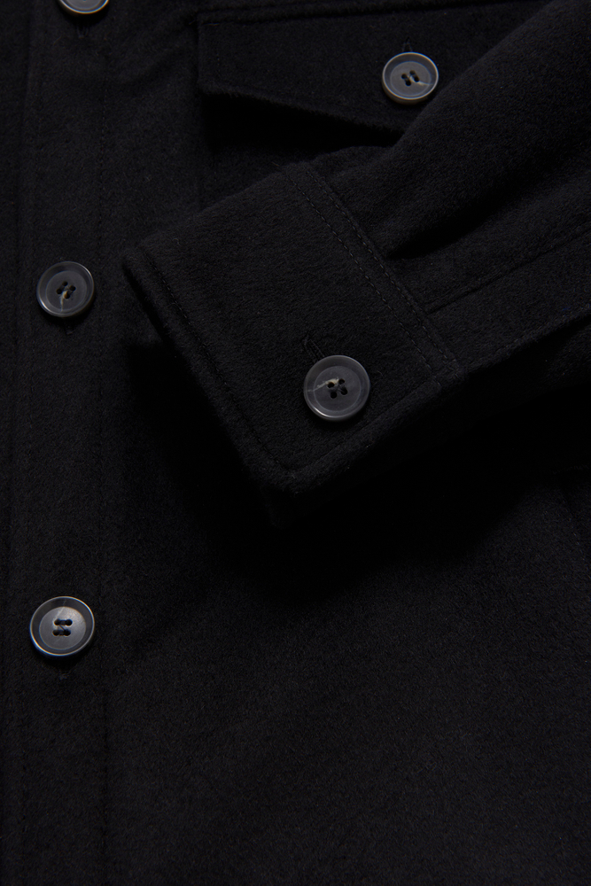 Regular Fit Overshirt Børstet Uld