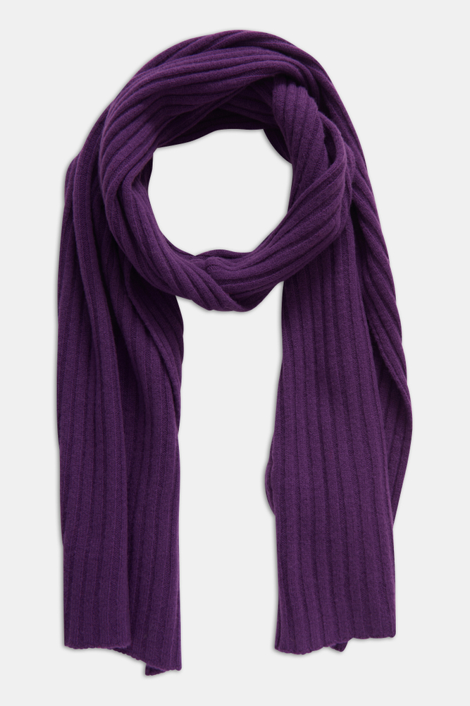 Knitted Brushed Wool Scarf