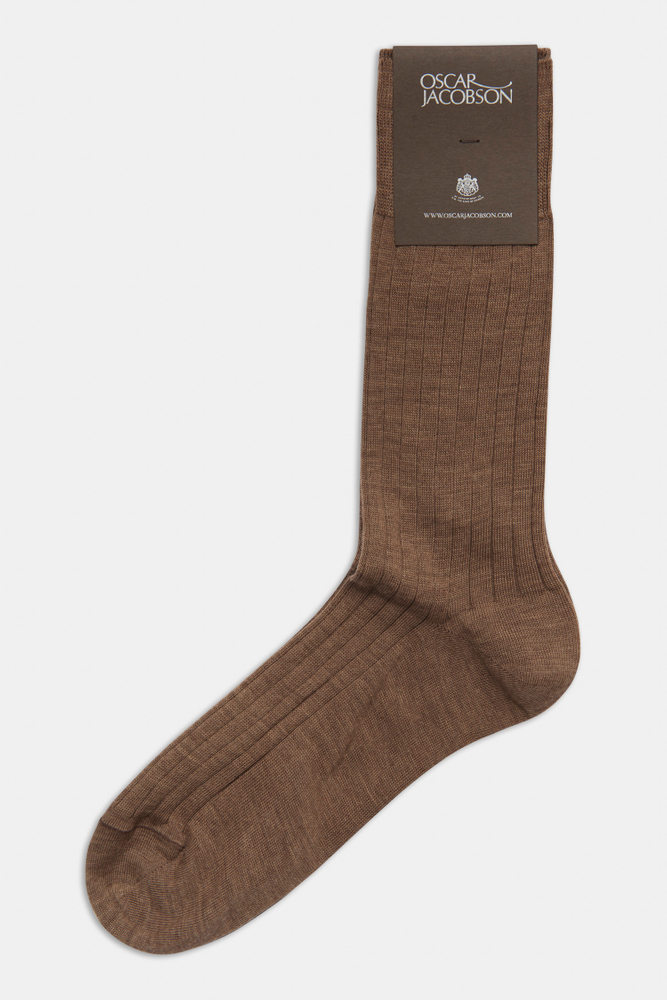 Knælange Ribbede Uldstrømper