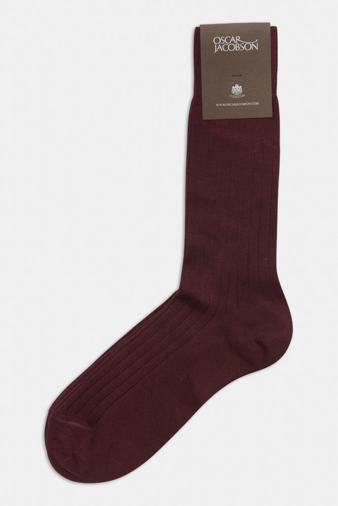 Mid-length Ribbed Wool Stretch Socks