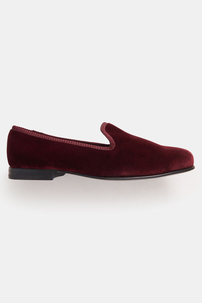 Tuedo Velvet Slippers
