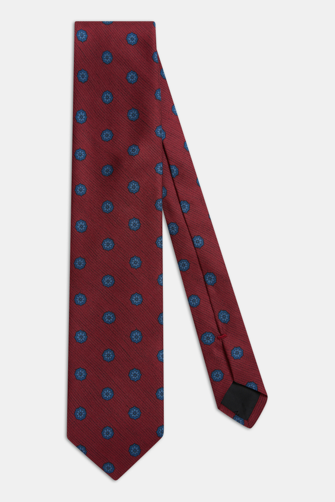 Floral Pattern Silk Tie
