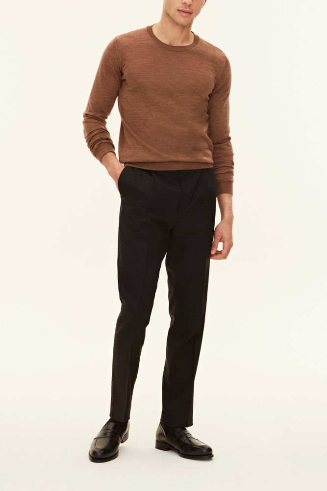 Regular Fit Extra Fine Merino Wool Roundneck Sweater