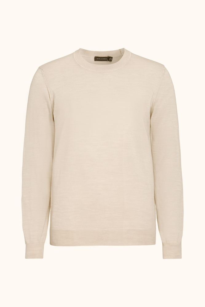 Regular Fit Extra Fine Merino Wool Roundneck Sweater