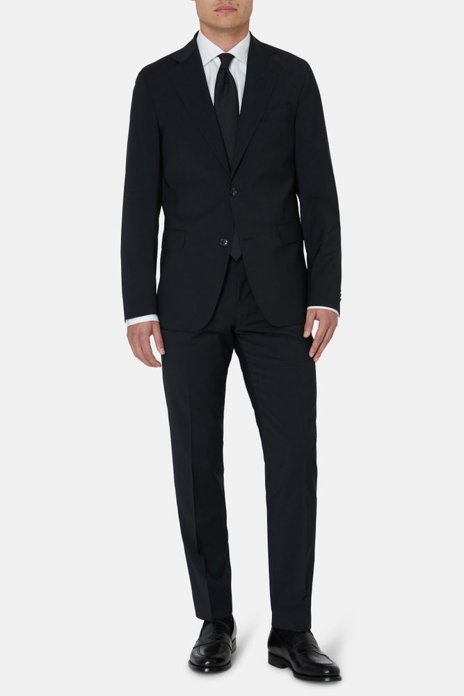 Slim Fit Microstructure Kostym