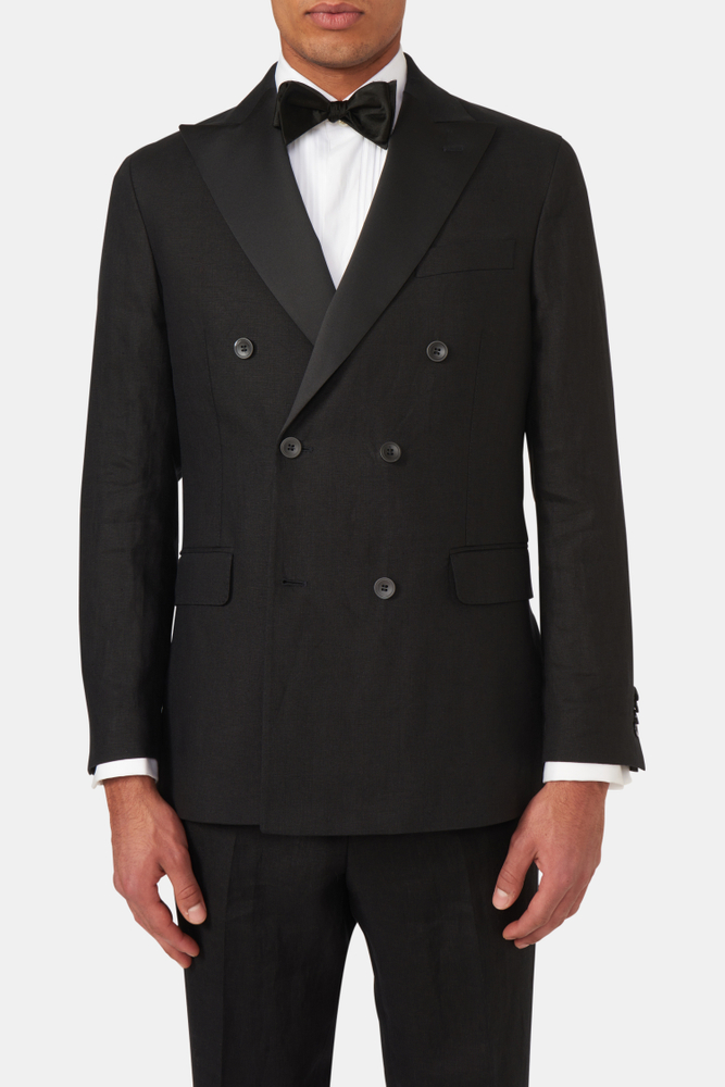 Regular Fit Dobbeltspent Smokingblazer Lin