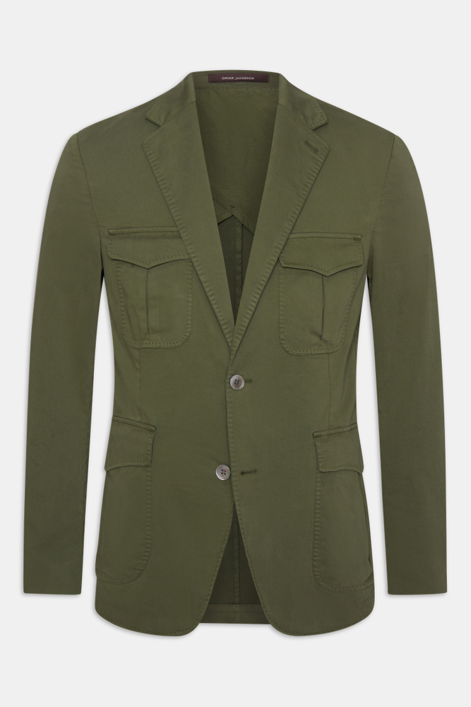 Regular Fit Cotton Stretch Blazer