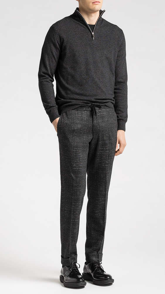 Regular Fit High Waist Trousers