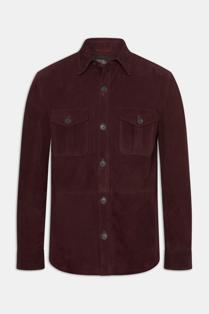 Regular Fit Overshirt Læder