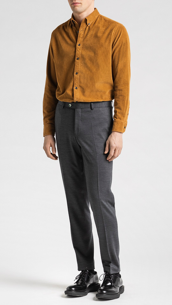 Slim Fit Button Down Skjorte