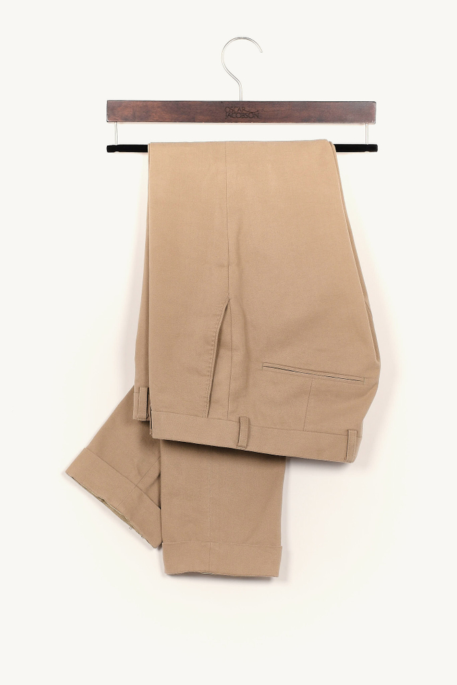 Slim Fit Byxor Borstad Twill