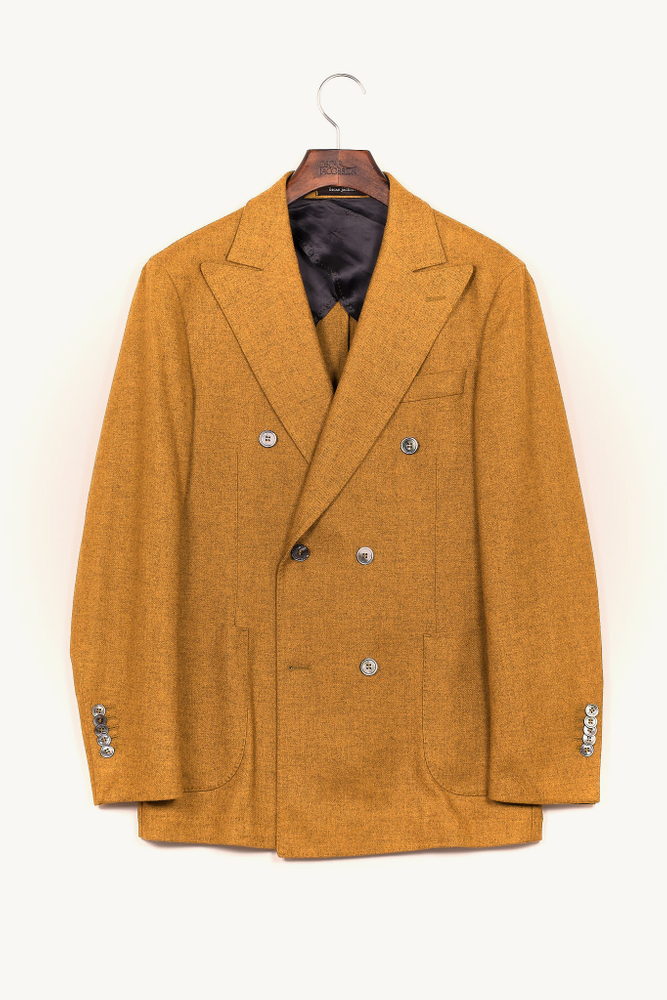 Slim Fit Dubbelknäppt Kavaj