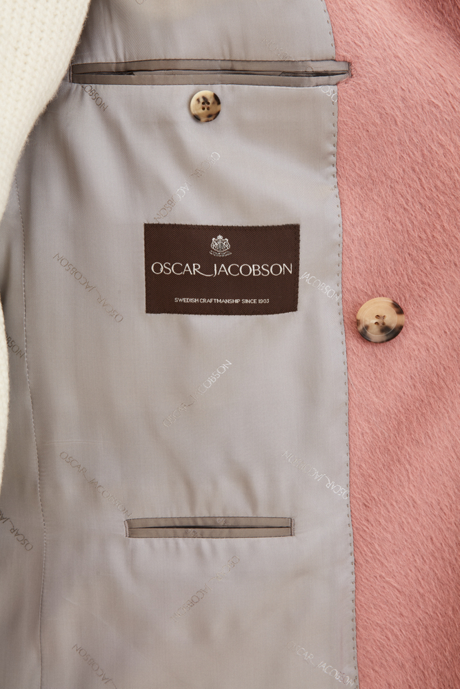 Slim Fit Double Breasted Soft Lama Wool Coat