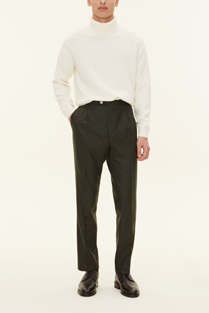 Regular Fit Byxor Hög Midja