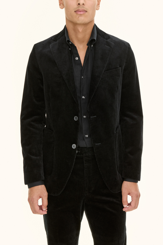 Regular Fit Kordfløyelblazer