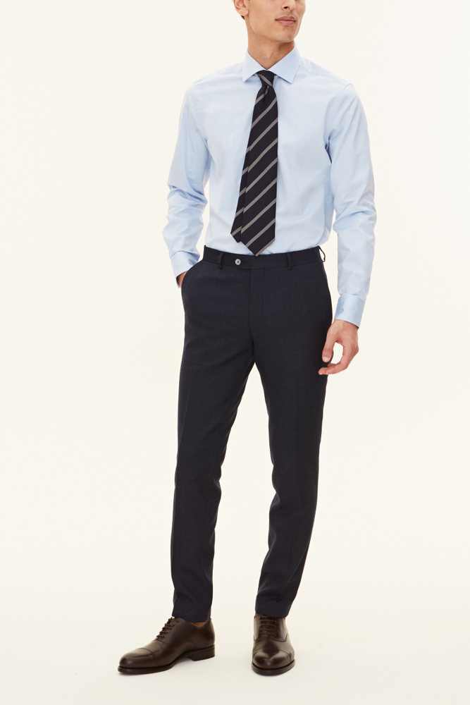 Slim Fit Tropical Wool Trousers