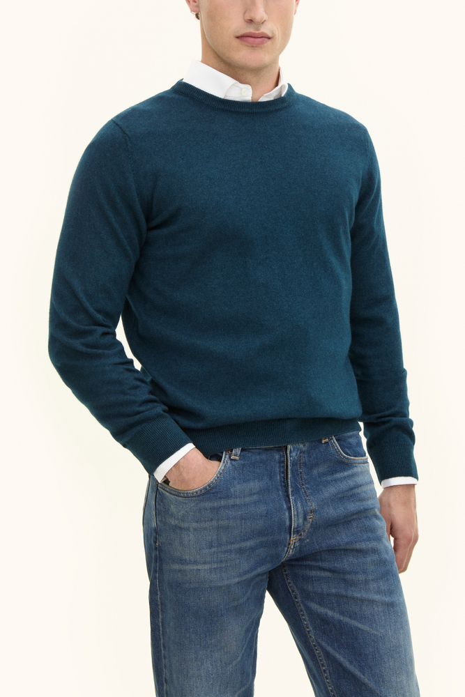 Regular Fit Rundhalset Genser Kasjmir-Silke