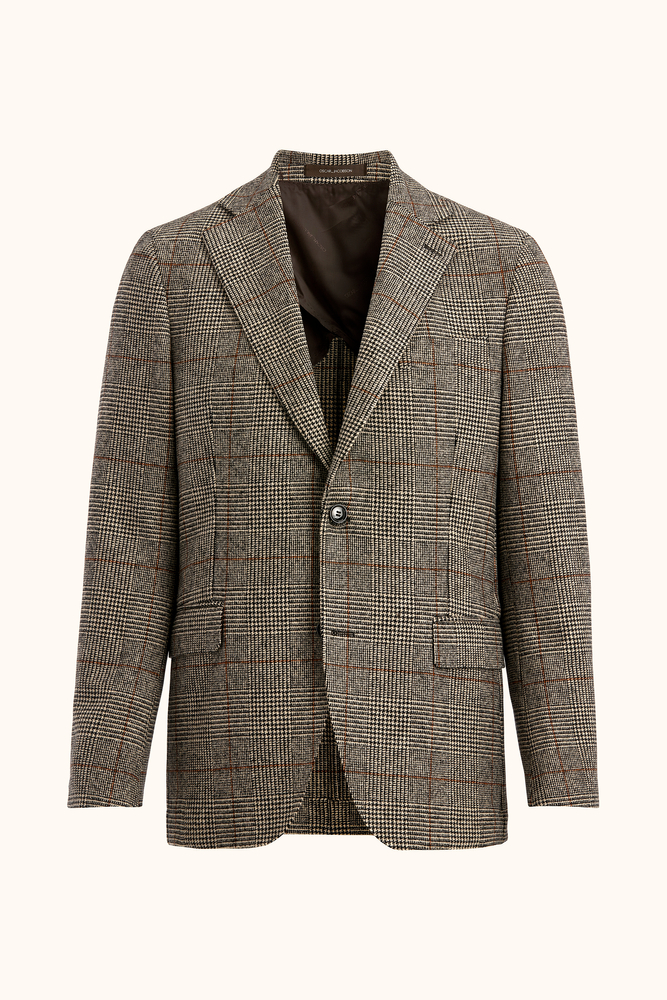 Regular Fit Rutig Kavaj