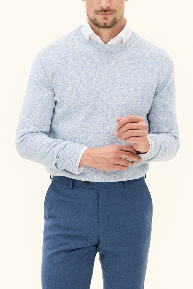 Regular Fit Rundhalset Bomullsgenser