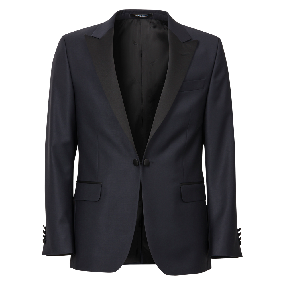Regular Fit Microstructure Smoking Blazer