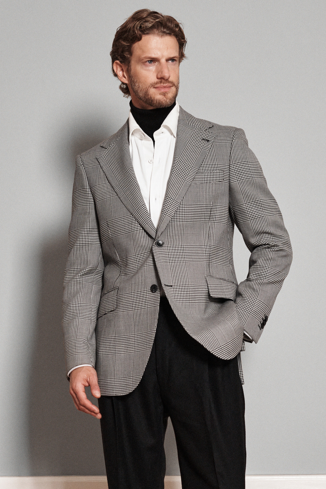 Regular Fit Glencheck Blazer