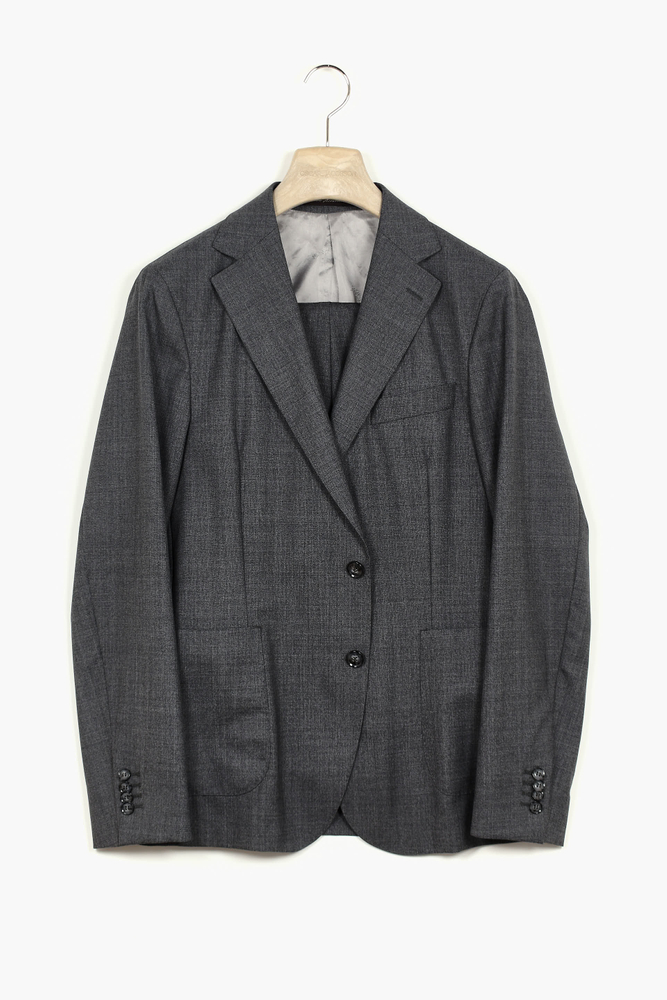 Slim Fit Sharkskin Kostym