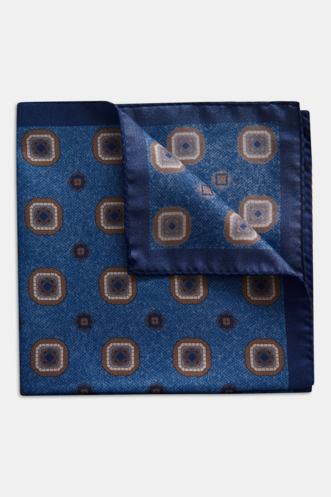 Tile Pattern Silk Handkerchief