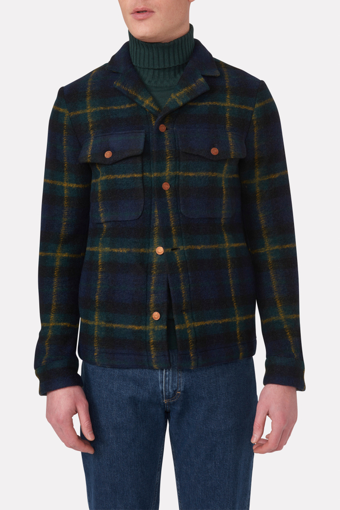 Regular Fit Brushed Wool Overshirt