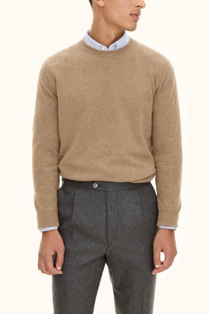 Regular Fit Roundneck Wool Blend Sweater