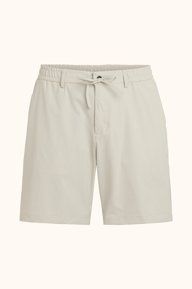 Regular Fit Rip-Stop Stretch Shorts med Dragsko