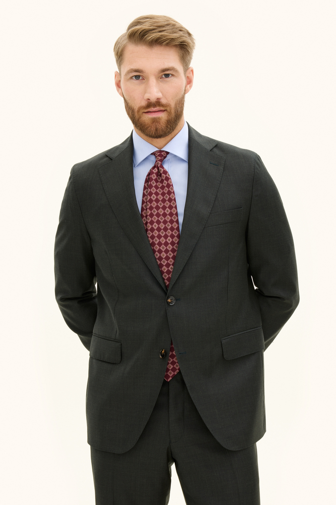 Regular Fit Blazer Microstructure
