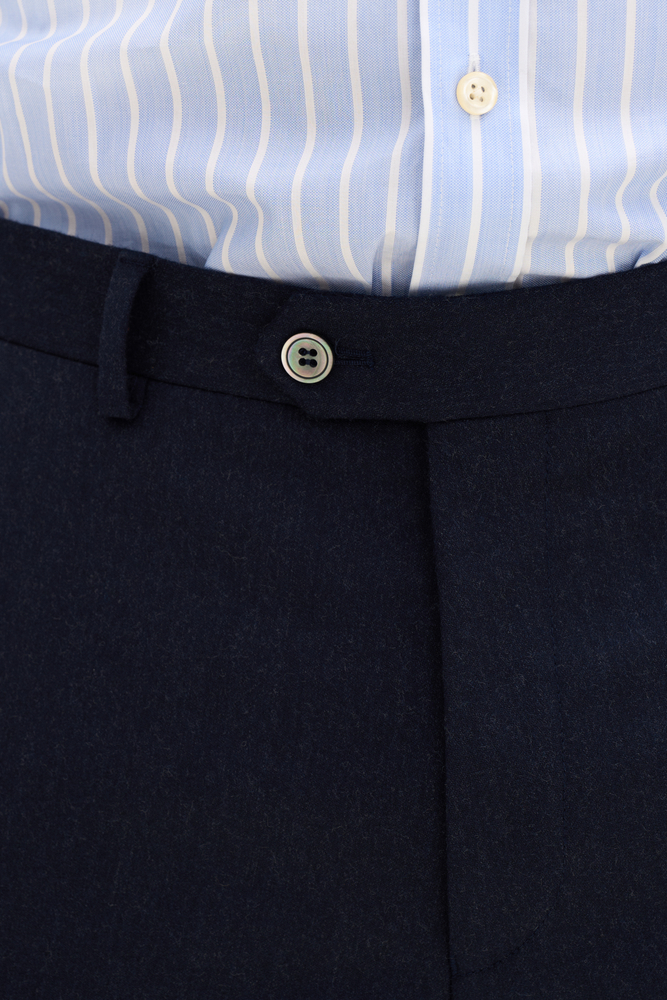 Slim Fit Stretch Flannel Trousers